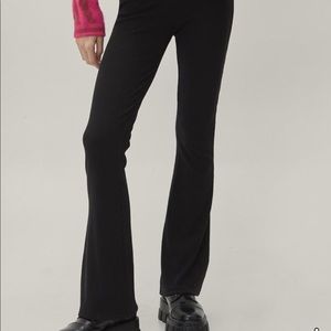 Nasty Gal Ribbed Flare Pants